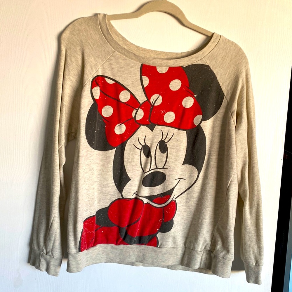 Disney Minnie Mouse long sleeve t shirt, size large